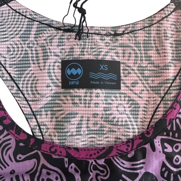 Janji Tank Top Helio Tech Batik Purple Running Essentials Singlet New XS NWT - Picture 7 of 16